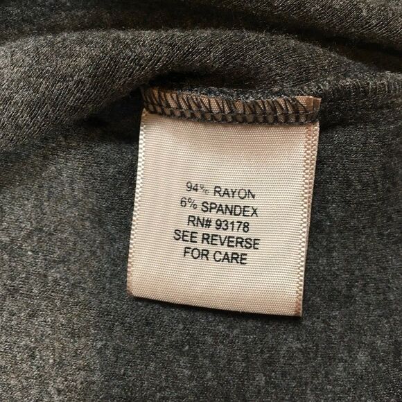 Philosophy Womens S Bodycon Mini Knit Dress Gray Rayon Half Sleeve Classic Party - Picture 11 of 12